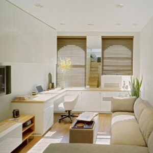 kleine Wohnung mit modernen Möbeln