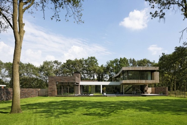 minimalistische Hausarchitektur - Waldhaus