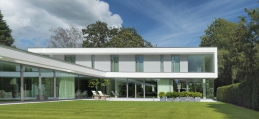 minimalistische Architektur - Garten im Haus O