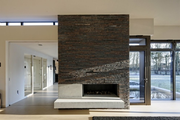 minimalistischer Architekturstil - Kamin