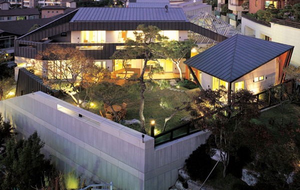 modernes interessante Hofhaus Korea-vorne
