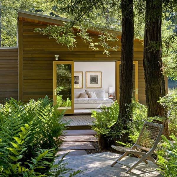 Holzhaus Garten -  innovative Architektur