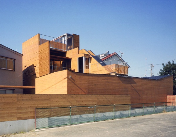 japanisches Haus - minimalistische Architektur - Fassade