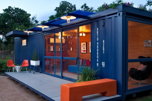 Ferienhaus - moderne Container-Architektur
