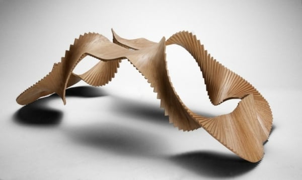 innovative moderne Skulptur - Holz