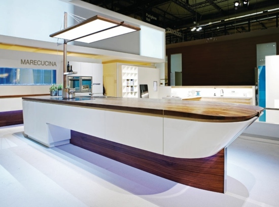 elegantes Design - moderne Küche - Meeresmotive