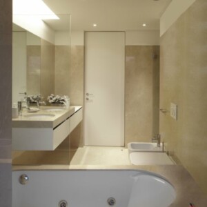 modernes Badezimmer Design - creme