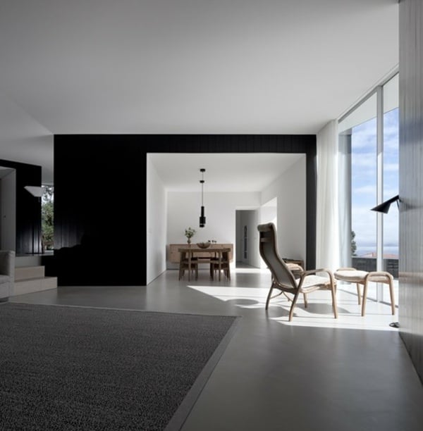 modernes minimalistisches Wohnzimmer im CZ Haus