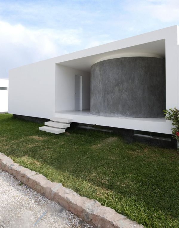 ein Strandhaus im minimalitischen Entwurf