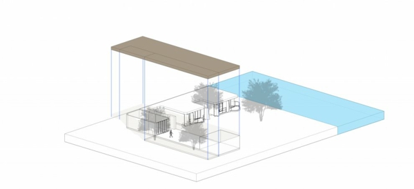 plan von modernem Büro Design in Thailand