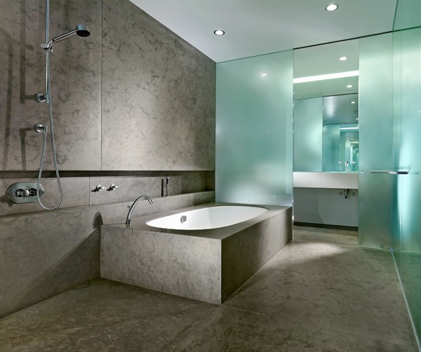 moderne minimalistische Architektur - Badezimmer