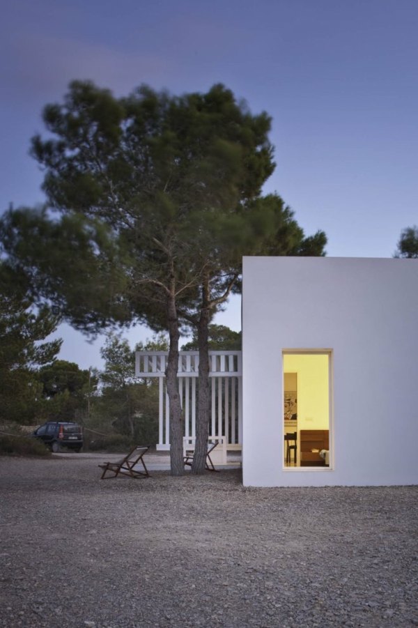 modernes Strandhaus in Spanien - innovative Fassade