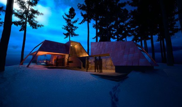 moderne innovative Architektur - Sommerhaus 