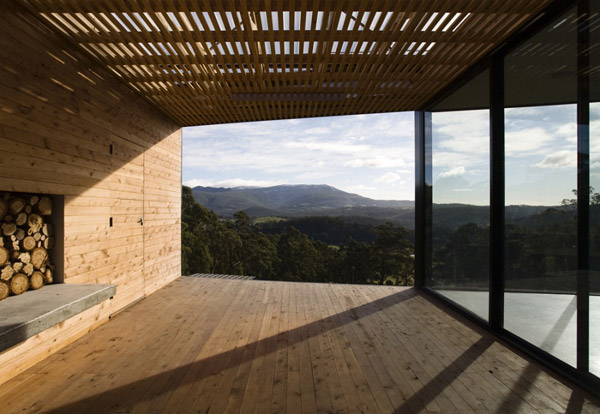 stilvolles Hang Haus in Tasmanien -aussicht