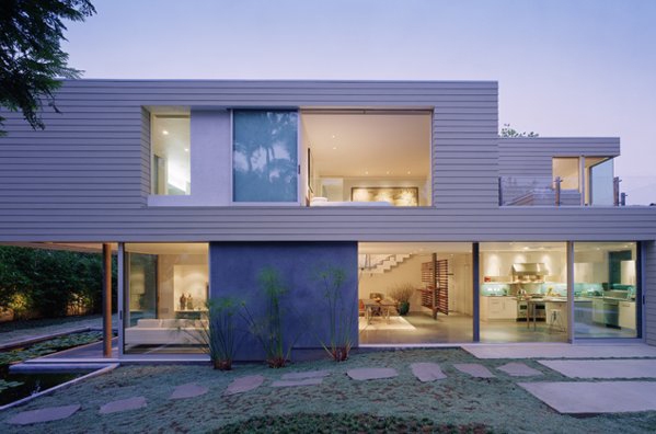 minimalistische Architektur -Gartendesign