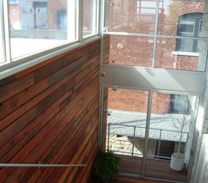 umweltfreundliche Architektur- Glasfassade