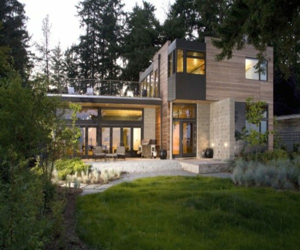 umweltfreundliches Hausdesign - Fassade