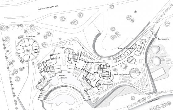 Architekturplan von Thermal Römerbad in Österreich