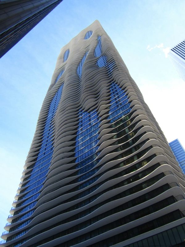 Aqua-Turm-Chicago-moderne-Architektur