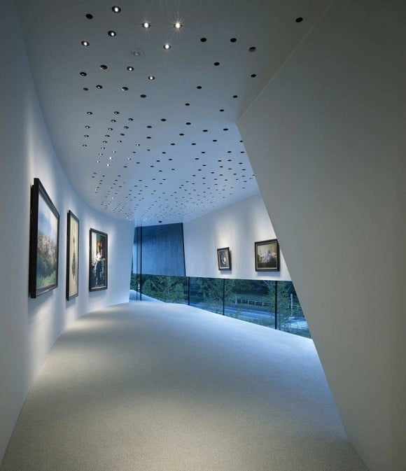 modernes Interieur - Kunstgalerie in Japan