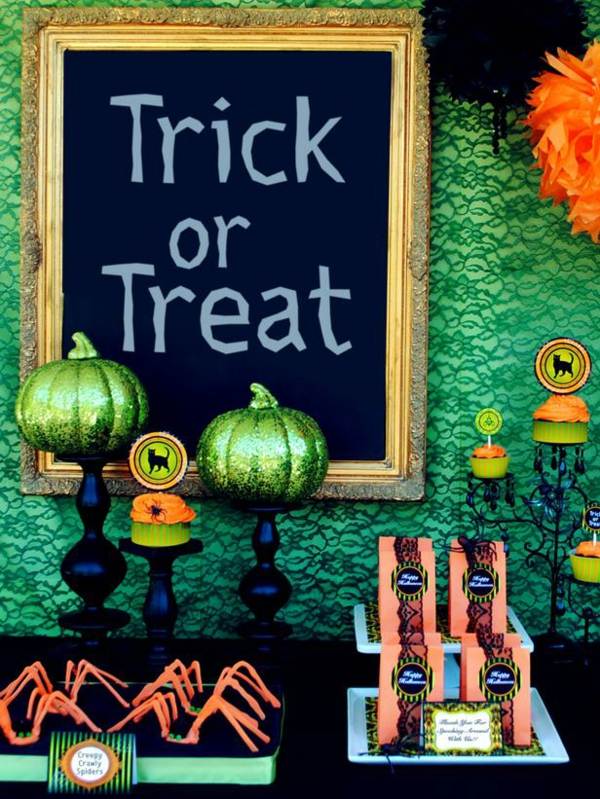 Halloween-Süßigkeiten-Dekoration