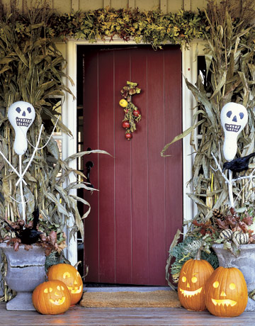 Halloween-haustür-dekoration-idee