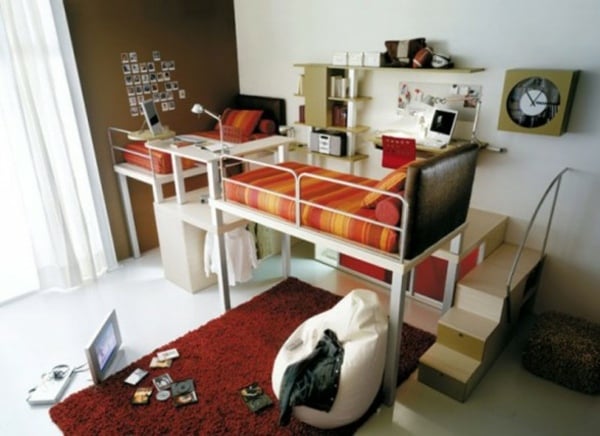 Idee-kleines-Teenager-Schlafzimmer