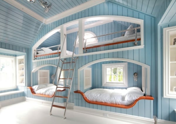 Kinderzimmer Design Idee - zwei-stöckige Betten