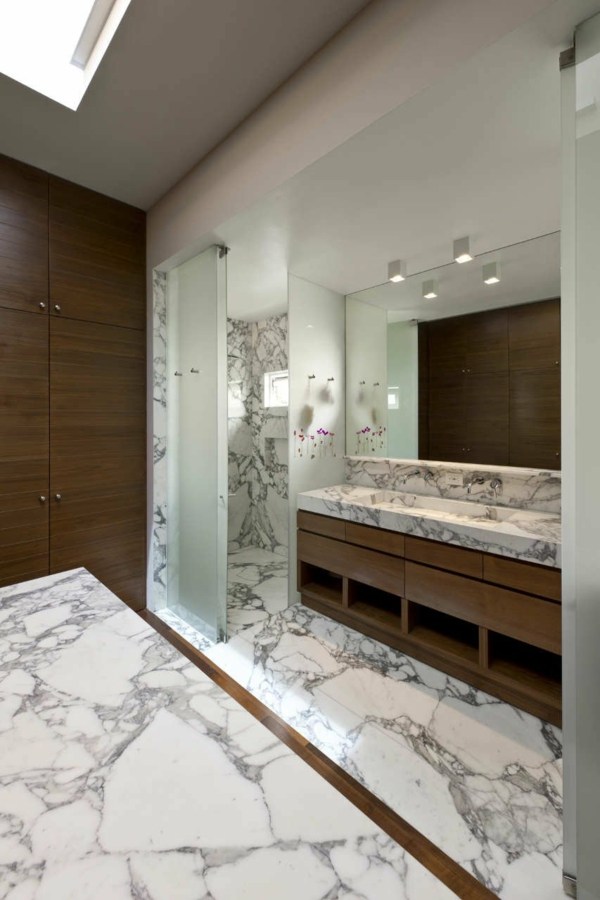 Marmor-Badezimmer-minimalistische-Architektur