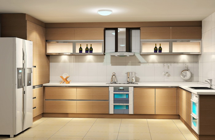 Moderne-Küche-modulare-küchenmöbel-kühlschrank