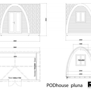 POD Haus - Fertighaus von ROB GmbH - Architekturplan
