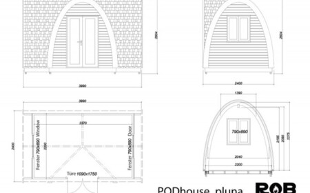 POD Haus - Fertighaus von ROB GmbH - Architekturplan