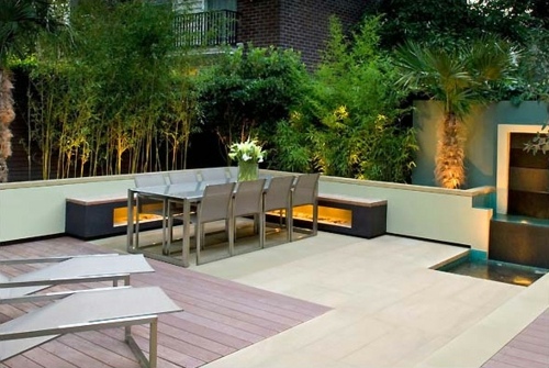 minimalistisches Design für den Garten