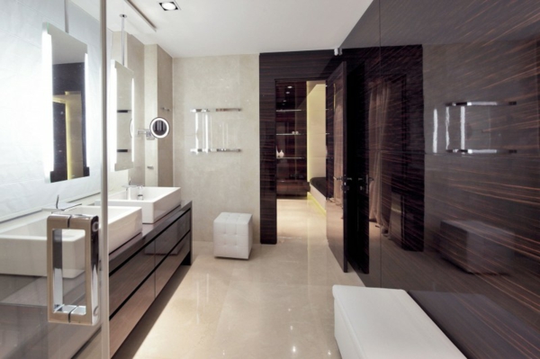 glanzvolles luxuriöses badezimmer design