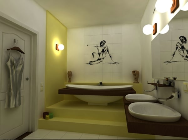 grünes-Badezimmer-Design