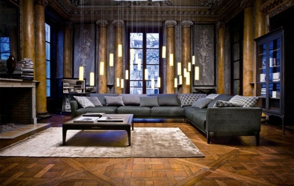 Wohnideen Wohnzimmer Möbel von Roche Bobois graues