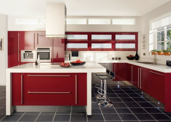 küchen-design-idee-rot-weiß