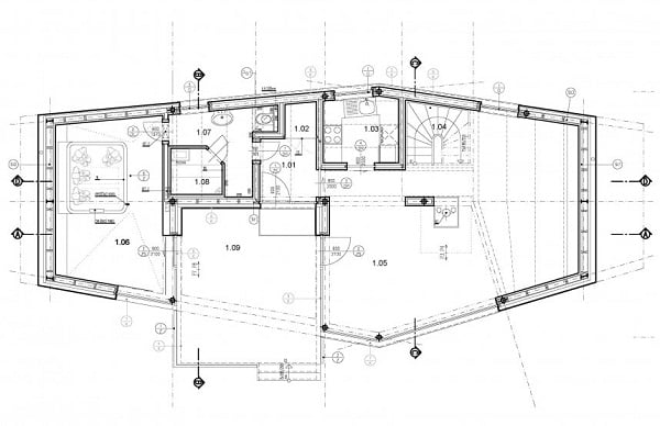 minimalistisches-Hausdesign-Bauplan