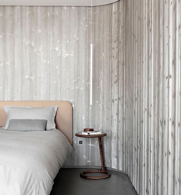 minimalistisches interior design- eleganter nachttisch