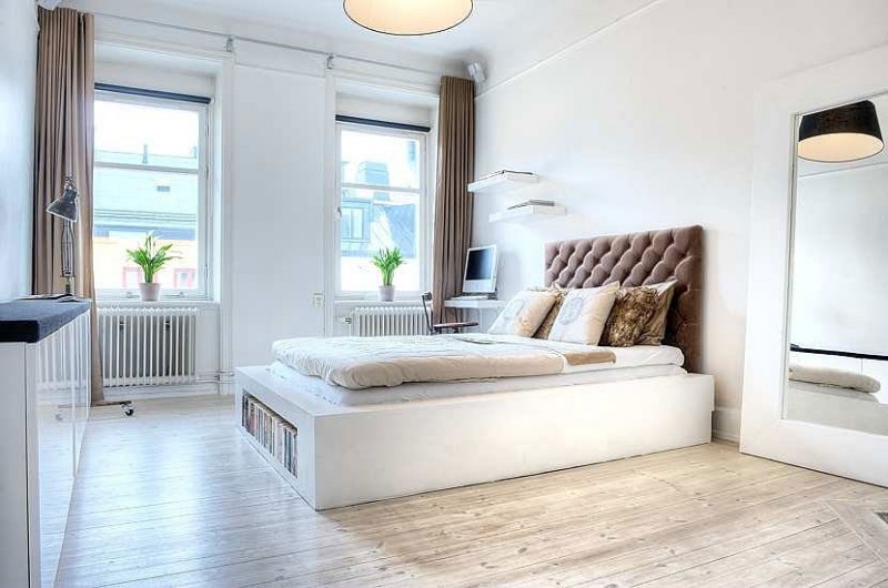 minimalistisches Wohnzimmer -weißes Design