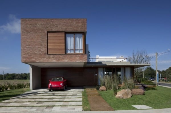 Backstein und Glas Architektur - Garage von Martimo Haus