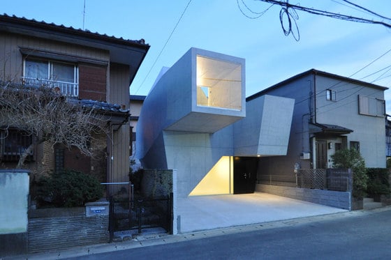 moderne japanische Architektur aus Beton
