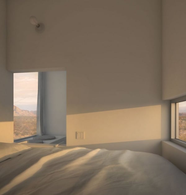 modernes-Interieur-minimalistisches-Schlafzimmer