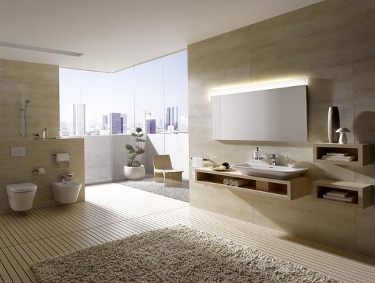 modernes-badezimmer-design-TOTO-creme