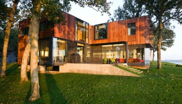 minimalistisches hausdesign - Haus am See