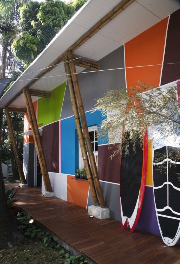 moderne-künstlerische-Fassade