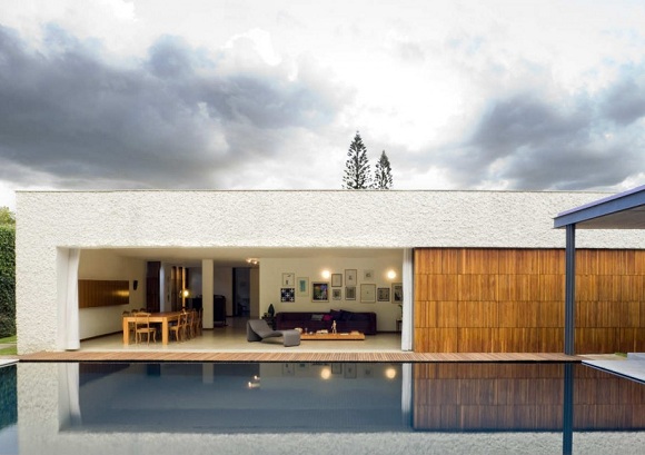 minimalistisches Design -weiße Fassade