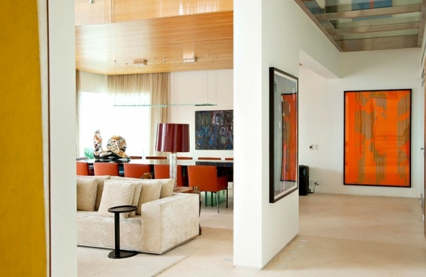 orange-dekoration-wohnzimmer