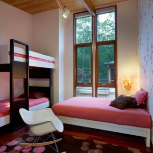 rosa farbiges Schlafzimmer