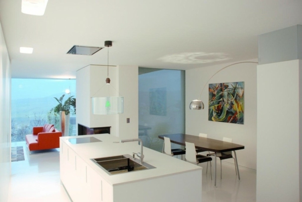Ideen minimalistische weißes Küchen 4